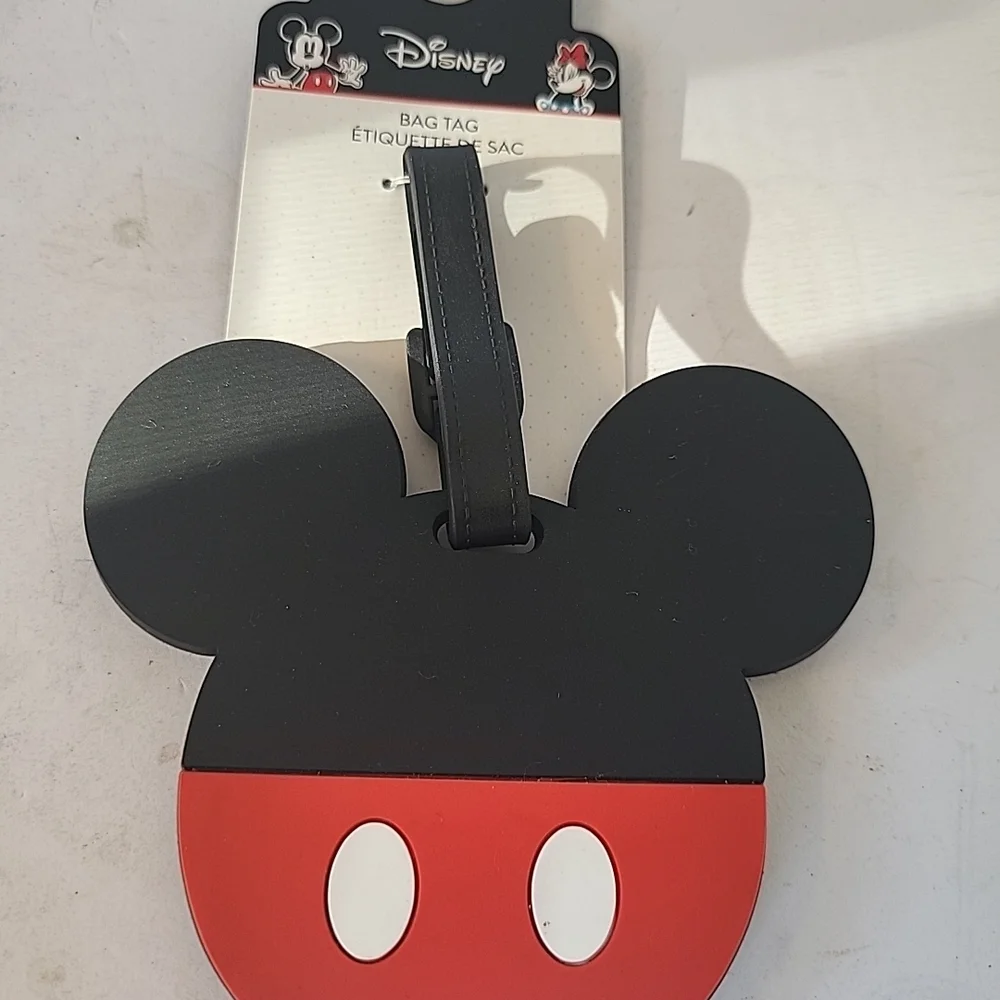 Disney Mickey Mouse Luggage Tags Set Of 3 NWT